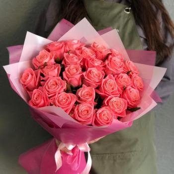 Розовые розы 50 см 25 шт. (Россия) articul   20350sam