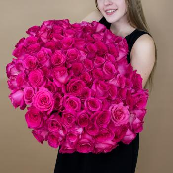 Букет из розовых роз 75 шт. (40 см) [код: 5390s]