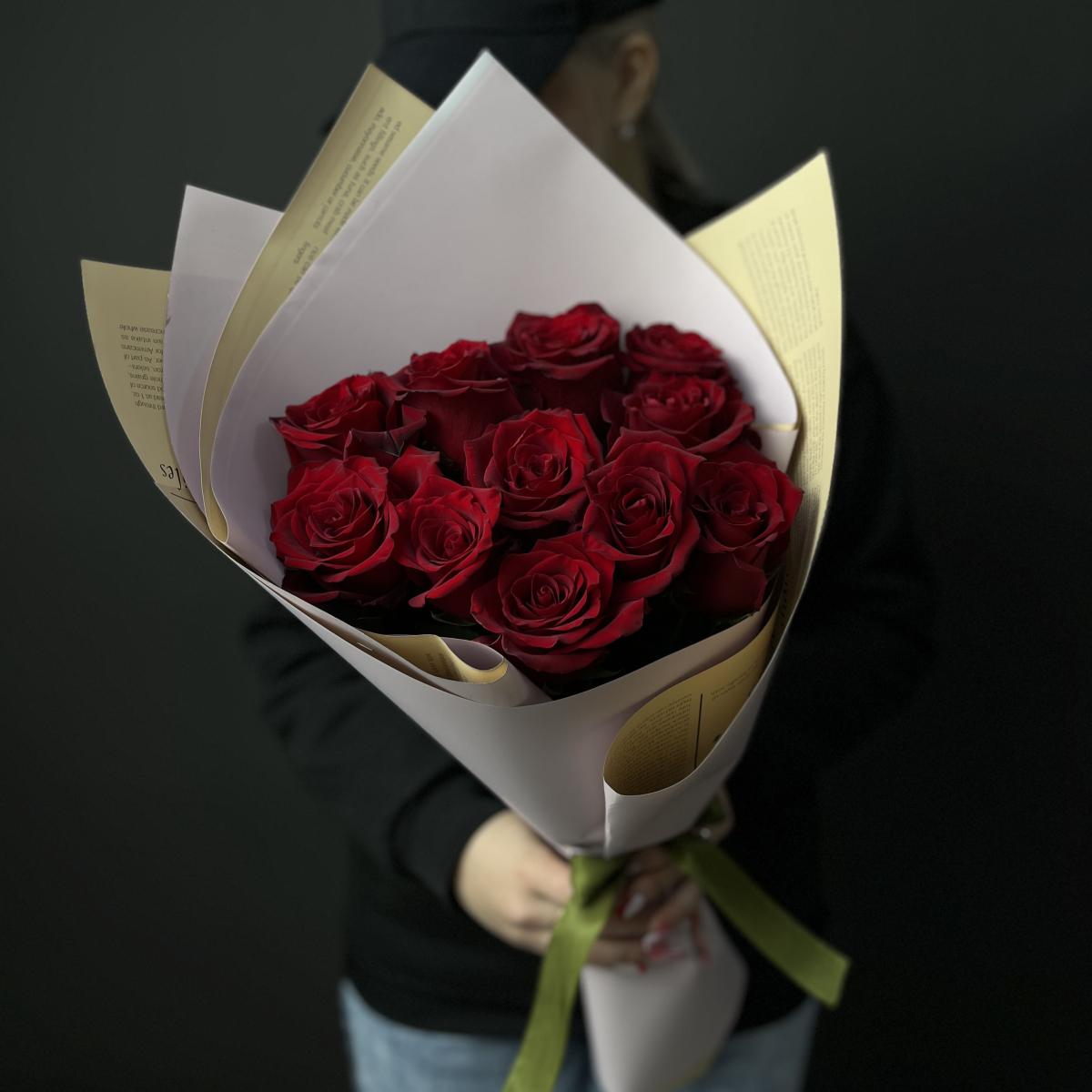 Розы Эквадор 40 см (Красный)