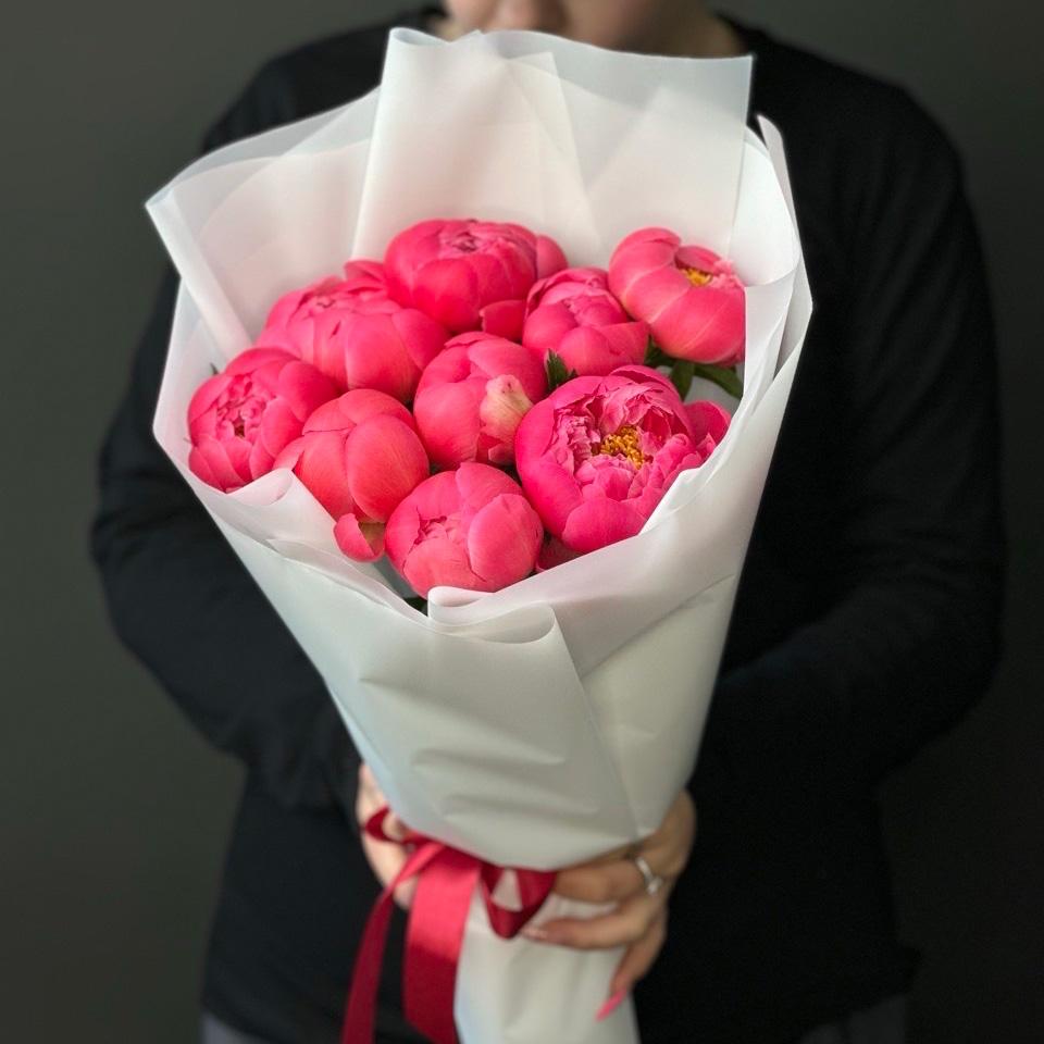 Букет с пионами 9 шт (Артикул: 9900s)